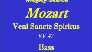 Veni Sancte Spiritus Mozart  Basswmv [upl. by Clevie]