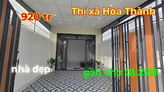 Xem ngay mẫu nhà 920tr tại Thị Xã Hòa Thành đầy đủ tiện ích  muabánnhàđấttâyninh [upl. by Nadbus]