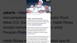 Habib Rizieq Harap Prabowo Mengedepankan Ayat AlQuran di Atas Konstitusi [upl. by Eemaj]