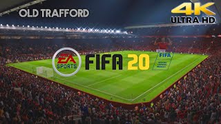 FIFA 20 PlayStation 4 4K Ultra HD Old Trafford Stadium [upl. by Aidualk]