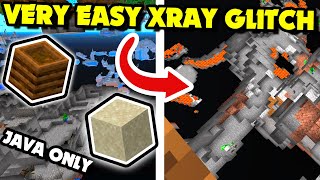 VERY EASY Xray Glitch  Minecraft 1171 Java  Composter amp Sand Xray Glitch Minecraft Tutorial [upl. by Dub]