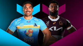 NRL 2024  Titans v Broncos Round 22  Match Preview [upl. by Eirod]