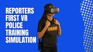 Reporters First VR Police Training Simulation shorts [upl. by Ahrat82]