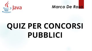 mininternonet  Quiz di Java per concorsi pubblici [upl. by Suissac]