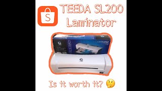 TEEDA SL200 A4 Laminator review [upl. by Husch]