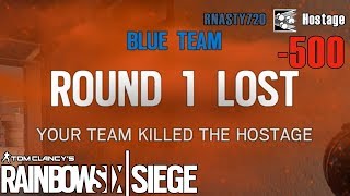 A Noobs First Hostage Kill  Rainbow Six Siege [upl. by Nannerb737]