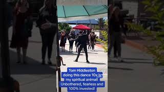 New video of Tom Hiddleston dancing at the set of “The life of Chuck“ [upl. by Olympium173]