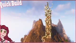 Minecraft Quick Build The Fractured Monolith [upl. by Nivets]