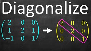 Full Example Diagonalizing a Matrix [upl. by Oinotla]