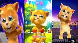 Talking ginger  norning fun  happy mood  fun  talkingcat  talkingtom [upl. by Richma]