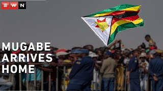 Mugabe arrives home [upl. by Samid]