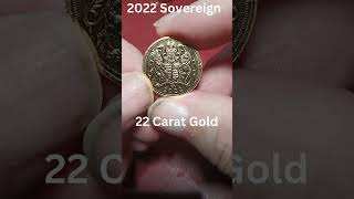 2022 Sovereign gold 999 sovereign ukcoins shorts short goldcoin [upl. by Ahsiri740]