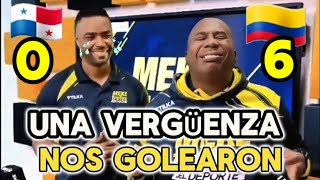 PANAMEÑOS destrozados TRAS GOLEADA DE COLOMBIA 60 PANAMA [upl. by Niboc]