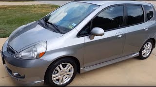 Honda Fit Sport Automatic 2008 walk around and several text comments below Jazz [upl. by Anak]