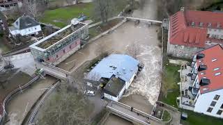 Hochwasser an der Innersten in Hildesheim am 26122023 [upl. by Sabec]