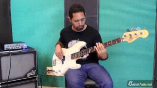 DEMO  AGUILAR AG 4P60  LA BELLA 052 Flat Wounds  FENDER Pbass Mex [upl. by Eifos]