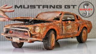 Abandoned 1968 Ford Mustang Shelby GT500 Full Restoration [upl. by Nerita]