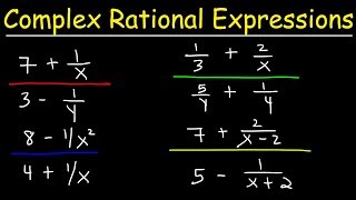 Simplifying Complex Rational Expressions [upl. by Placidia]