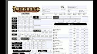 Pathfinder Character Creation [upl. by Toor]