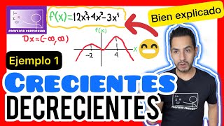 ✅FUNCIONES CRECIENTES y DECRECIENTES  MUY FÁCIL de ENTENDER💯 PRECÁLCULO [upl. by Anees]