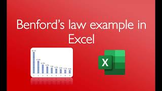 Benfords law example in Excel 4 minutes [upl. by Mellisent]