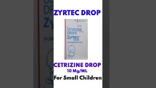 ZYRTEC DROP  SNEEZING  Runny Nose  Itchy eyes  watery eyes  Allergic reactions [upl. by Nelrah]