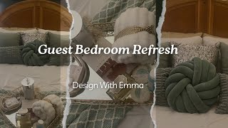 Guest Bedroom Decorating IdeasSimple Elegant bedroomrefreshdecorateelegant [upl. by Lepine]