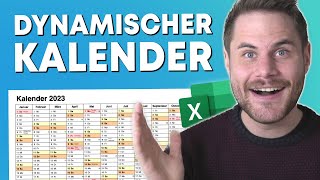 Excel Kalender mit EINER Formel erstellen 📅 [upl. by Butte]