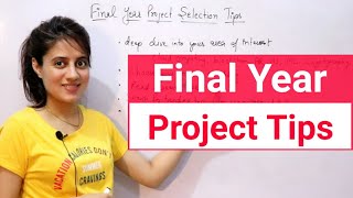 Final year Project selection Ideas and tips  How to choose project [upl. by Calder227]