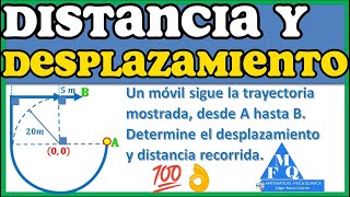 Distancia y Desplazamiento Ejercicios Resueltos distancia y desplazamiento física [upl. by Oliy]