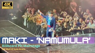 FANCAM MAKI  Namumula Performance at Billboard PH Mainstage SM MOA Arena 101524 [upl. by Kalmick]