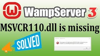 How to install Wamp Server 3  MSVCR110dll is missing in Wamp 31 Solved in Hindi [upl. by Thadeus]