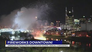 Fireworks in downtown Nashville [upl. by Heti182]