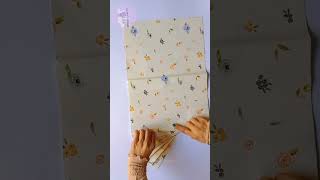 How to wrap a gift  Wrapping idea Gift Peaking diy giftwrapping shorts [upl. by Gniw]