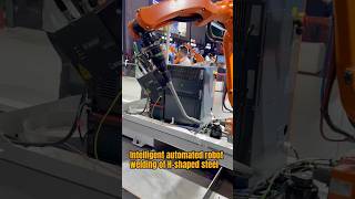 Smart Robotic Welding for HBeam Fabrication hbeamwelding welding weldingrobot [upl. by Odraude]