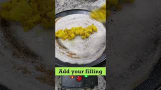 Crispy Masala Dosa on Crepe Maker shorts shortvideo short viral [upl. by Enyrehtac]