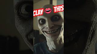 Squishing 👄TimeampSpace  👉 Subscribe be human not clay pikaart scary art clay strange horror [upl. by Liagabba]