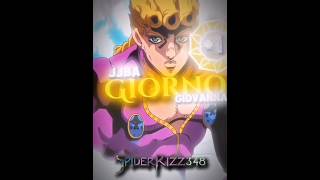 Giorno vs Gojo JJBA vs JJK anime mangaedit capcut jujutsukaisen jojosbizzareadventure [upl. by Hannavas]