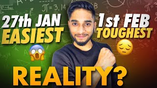 JEE Mains 2024  27 January vs 1 February🔥 Last week strategy💯 iit jee [upl. by Prescott367]