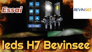 Nouvelles leds H7 BEVINSEE un prix dattaque et une efficacité optimale CODE PROMO en description [upl. by Nwahsiek]