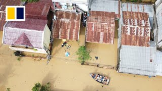 Fourth typhoon in as many weeks hits Philippines [upl. by Orimlede]