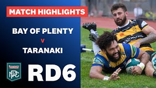 RD 6 HIGHLIGHTS Bay of Plenty v Taranaki Bunnings NPC 2024 [upl. by Philippa954]