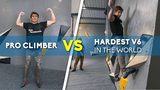 Pro Climber vs Hardest V6 Can It Be Done [upl. by Lesoj]