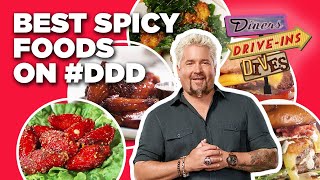 Top 10 DDD Spicy Food Videos with Guy Fieri  Diners DriveIns and Dives  Food Network [upl. by Arthur829]