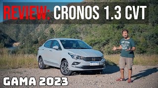 Review Fiat Cronos 13 caja automática CVT gama 2023 [upl. by Ellsworth]