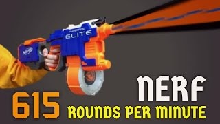 615 Rounds Per Minute NERF GUN MOD Foam Insanity [upl. by Divd11]