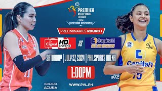 CIGNAL vs CAPITAL1  Full Match  Preliminaries  2024 PVL Reinforced Conference [upl. by Polivy]