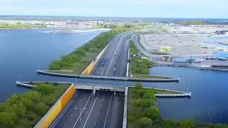 The Veluwemeer Aqueduct Netherlands Unique Water Bridge [upl. by Deeraf]