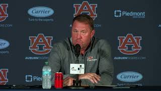 RAW Auburn Head Coach Hugh Freeze on possible change at quarterback [upl. by Gefell]