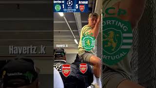 Sporting cp vs Arsenal 15 UCL trending Arsenal [upl. by Andriette]